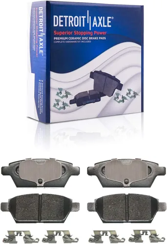 Miniatura 6 de Detroit Axle - Kit de freno trasero para Ford Fusion Lincoln MKZ Zephyr Mazda 6 Mercury Milan, repuesto de pastillas de freno de cerámica