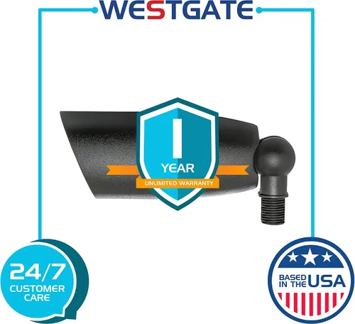 Miniatura 7 de Westgate Foco LED de paisaje impermeable, iluminación direccional ajustable para patio, terraza, jardín, camino, área de piscina, todos