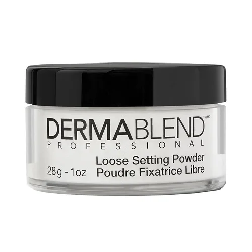 Miniatura 7 de Dermablend Polvo de ajuste suelto, polvo facial de maquillaje y polvo de acabado para tonos de piel claros, medianos y bronceados