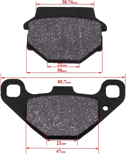 Miniatura 4 de Pastillas de freno delanteras compatibles con KAWASAKI KLR 250 D2-D22 KLR250 1984 1985 1986 1987-2005 KX 250 D1 KX 500 B1 1985 KX250 KX500 GT 550 GT