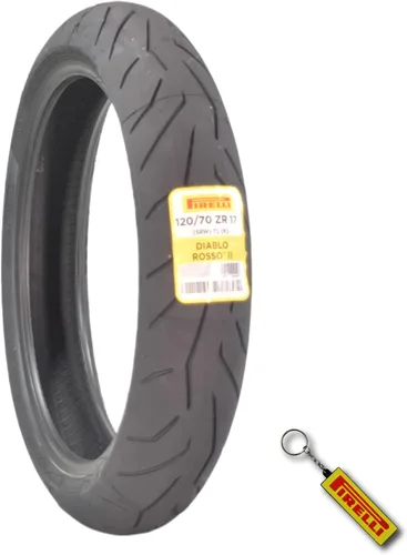 Pirelli Diablo Rosso II 120/70 ZR 17 M/C (58W) TL (K) - Neumático delantero para motocicleta, alto rendimiento, duradero y confiable: rendimiento