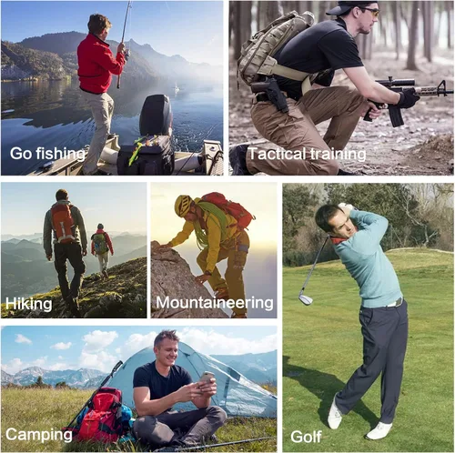 Miniatura 7 de FEIXIANG Pantalones de senderismo para hombre, ligeros, tácticos, de secado rápido, impermeables, con 4 bolsillos con cremallera