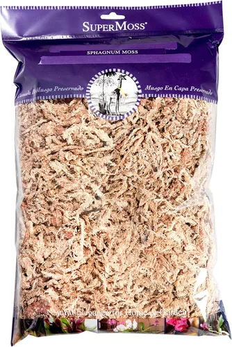 Miniatura 9 de SuperMoss (22306) Musgo Sphagnum, fibra de larga duración superior retención de agua para orquídeas y plantas de vivero, 4 onzas de color blanco