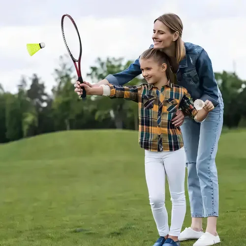 Miniatura 8 de ZIYIZE Paquete de 12 bolas de bádminton de nailon con gran estabilidad y durabilidad, volante para deportes de interior y exterior, entrenamiento