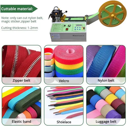 Miniatura 6 de Cortadora de las correas, cortador automático de cinta caliente y fría para la cinta autoadhesiva de la cinta de la cinta de la banda elástica