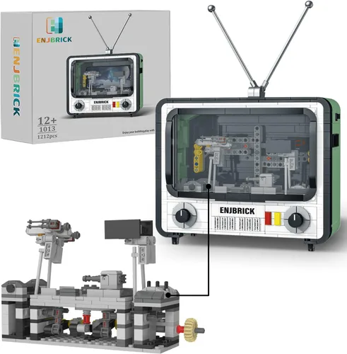 Ideas - Juego de construcción de TV retro compatible con Lego para adultos, juguetes de Navidad para niños y niñas de 8 a 14 años, 1212 piezas