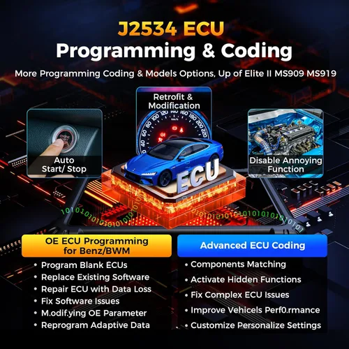Miniatura 5 de Autel Escáner inteligente MaxiCOM Ultra Lite: 2 años de actualización gratuita, 2026 Ultra Lite Up of Elite II Pro MS909 MS919, igual que MaxiSys
