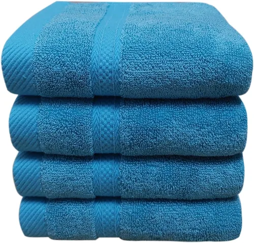 Miniatura 10 de 4 toallas rosas para baño, 11 x 18 pulgadas, toallas de rizo extra absorbentes y suaves para pieles sensibles, de secado rápido