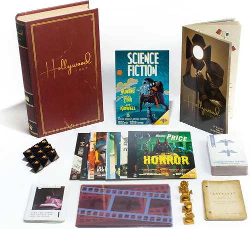 Facade Games Hollywood 1947 Juego de Mesa - Un Juego de Hacer Películas para Amigos y Familia - Un Juego de Mesa de Cartas, Estrategia y Engaño,