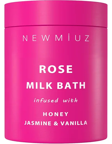 Baño calmante de leche de coco rosa en remojo, hidrata, suaviza la piel, miel, jazmín, vainilla, destress, lujo, spa, baño, sal en polvo, alivio del
