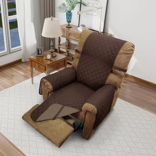 Miniatura 37 de Fundas para silla reclinable, reversible, funda de sofá para mascotas, protector de muebles para niños perezosos