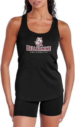 Miniatura 397 de Camiseta deportiva sin mangas oficial de NCAA Collegiate para mujer, con espalda cruzada, colección con logotipo primario