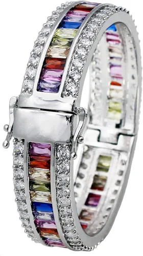 Pulseras de amatista para mujer, color granate, rubí azul, zafiro, pulsera de tenis, novia, novia, joyería, Piedra Platino, morganita, topacio,