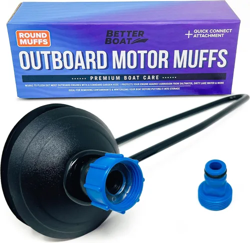 Miniatura 9 de Orejeras para Motor de Barco, Kit de Enjuague para Motor Fuera de Borda e Intraborda I/O, Adaptador de Manguera Enjuagador de Orejas