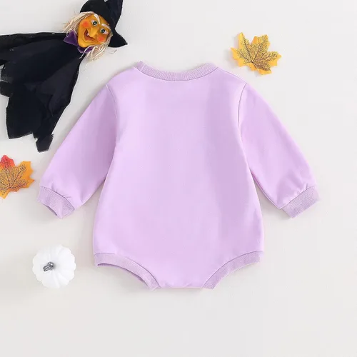 Miniatura 94 de Ropa de Halloween para bebé niña, sudadera con estampado de calabaza, mameluco de burbujas, lindo traje de Acción de Gracias de otoño