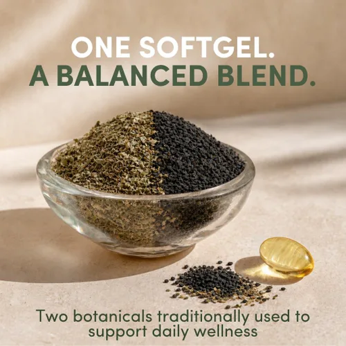 Miniatura 6 de Cápsulas blandas de aceite de orégano y semillas negras – Carvacrol natural y poten puro aceite de semilla negra – 7 mg de timoquinona – Orgánico