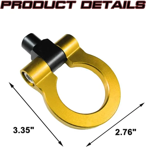 Miniatura 3 de Xotic Tech JDM Sport Track Racing Style CNC Aluminio atornillable gancho de remolque delantero trasero compatible con BMW 2 3 4 5 Series X1 X3 X4 X5