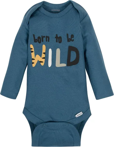 Miniatura 3 de Onesies Brand Paquete de 6 mamelucos unisex de manga larga para bebé
