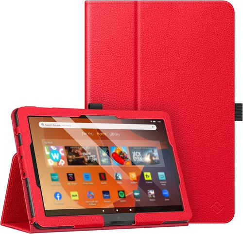 Miniatura 13 de Fintie - Funda tipo libro para tableta Amazon Fire HD 10 y Fire HD 10 Plus (solo compatible con versión de 11ª generación 2021), Funda de pie
