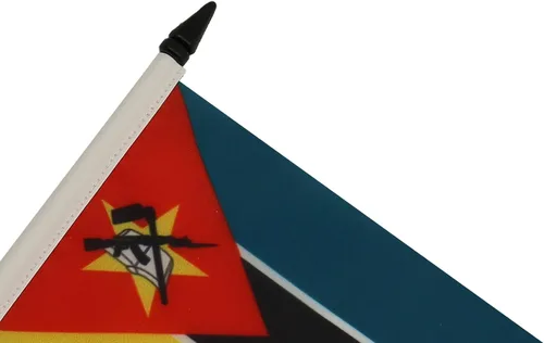 Miniatura 233 de AZ FLAG Sierra Leone Bandera de mesa 5'' x 8'' - Bandera de escritorio de Sierra Leona 21 x 14 cm - Bastón y base de plástico negro