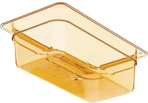 Miniatura 2 de Carlisle FoodService Products Sartén de alimentos de alta temperatura, contenedor de almacenamiento de alimentos de tamaño 1/3 para servir alimentos