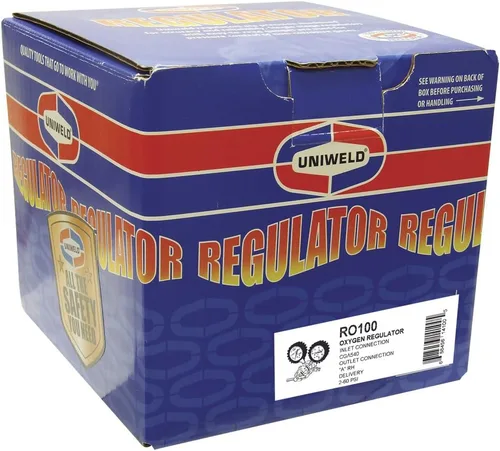 Miniatura 5 de Uniweld Regulador de oxígeno de la serie Centurion RO100 con conexión de salida "A" y entrada 540 CGA