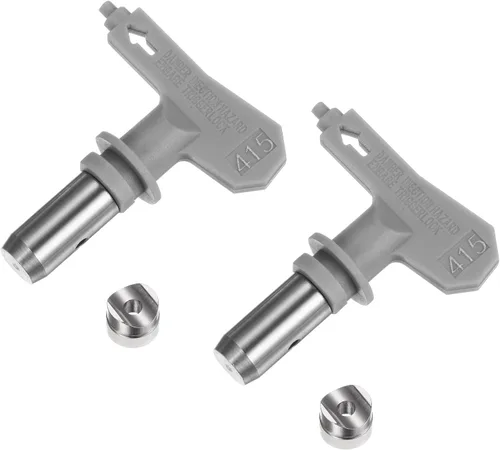 Miniatura 20 de uxcell 2 puntas de pulverización reversibles para pulverizador sin aire, 109 puntas de boquilla de pulverización de pintura, piezas de máquina