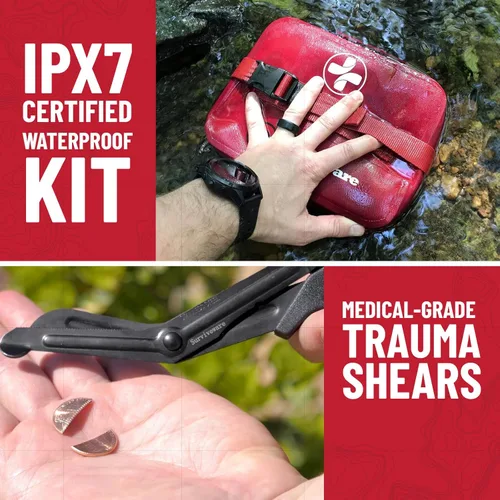 Miniatura 7 de Surviveware Kit de primeros auxilios impermeable, prémium, para automóviles, lanchas, camiones, huracanes, tormentas tropicales y emergencias al