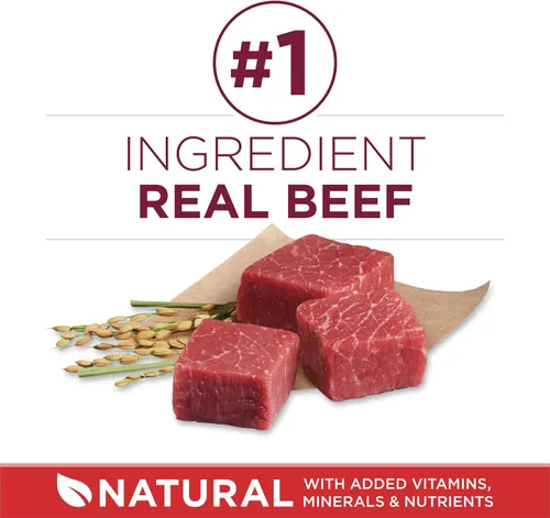 Miniatura 3 de Purina ONE Small Bites - Alimento seco para perros pequeños con fórmula de carne de res y arroz, con alto contenido de proteínas, natural