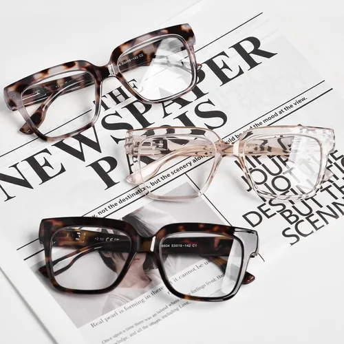 Miniatura 7 de Gafas de lectura progresivas multienfoque para mujer, de gran tamaño, bloqueo de luz azul, estilo Oprah, lectores de computadora