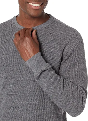 Miniatura 5 de Tienda Essentials - Camisa de manga larga con ajuste regular de punto de gofre para hombre