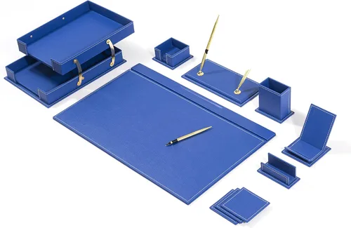 Miniatura 15 de MOOGCO Bonded Set - Accesorios de escritorio - Organizador de escritorio de cuero - Juego de cuero regenerado - Accesorios de escritorio de oficina