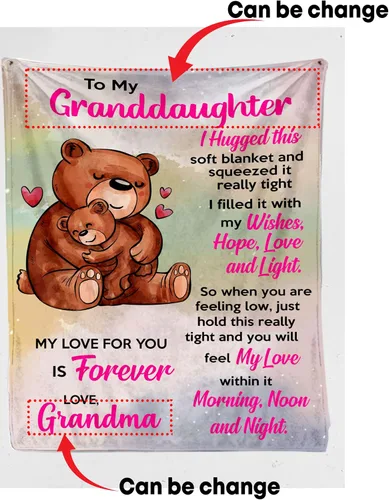 Miniatura 2 de Manta personalizada para hija de papá, mamá a hija, regalos para hija de papá, mamá, regalos de cumpleaños para hija, para hija increíble de papá