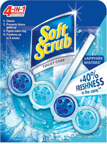 Miniatura 9 de Soft Scrub Limpiador de taza de inodoro con colgador de borde 4 en 1, Lavanda, 2