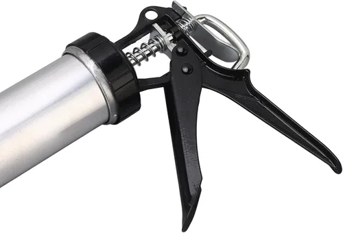 Miniatura 5 de Pistola de calafateo de 20.3 fl oz, pistola de calafateo de tubo de aluminio con aplicación a granel de cartucho de 20 onzas con 10 boquillas