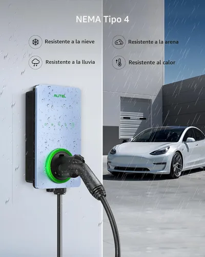 Miniatura 4 de Autel Home Cargador Inteligente para Vehículos Eléctricos (EV) de hasta 50 Amperios, 240V, Estación de Carga de Automóvil para Interiores/Exteriores