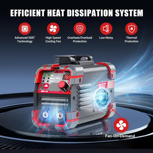 Miniatura 8 de AWT Soldador de palo 155Amp Mini soldador 2 en 1 Soldador ARC/elevación TIG máquina de soldadura 110/220V con VRD, pantalla digital IGBT Inverter