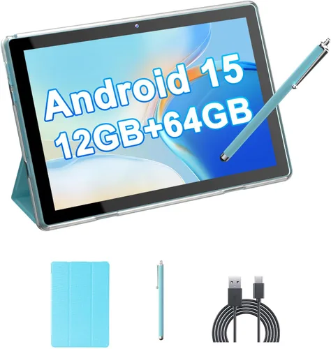 Miniatura 9 de HOTTABLET 10" Tableta Android 15 de 12 (4+8Expand) GB RAM+64GB ROM, cámara dual de 2+8 MP, batería de 6000 mAh (tableta+estuche+lápiz capacitivo)
