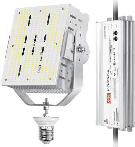 Miniatura 12 de 150W LED Retrofit para HID Shoebox Wall Pack Canopy 21,400 lúmenes 400W/450W/550W Haluro de metal igual 5700K luz diurna E39 Mogul Base para lámpara