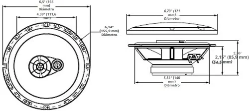 Miniatura 3 de Rockford Fosgate R14X2 Prime - Bocina coaxial de rango completo de 4 pulgadas (conjunto de 2 unidades)