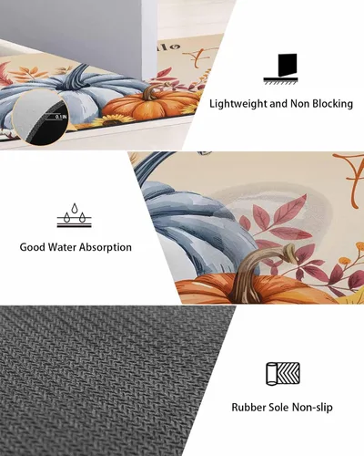 Miniatura 3 de Tapete de baño para bañera, antideslizante, de secado rápido y absorbente, con tierra de diatomeas, para fregadero de cocina, lavable, diseño