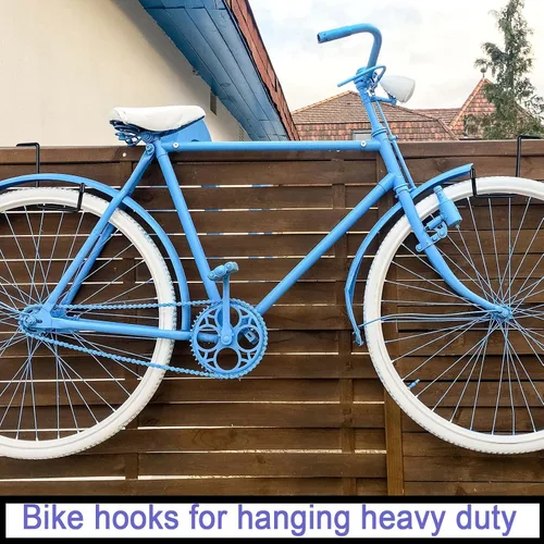 Miniatura 3 de DINGEE Ganchos grandes con revestimiento de vinilo para colgar, gancho para colgar en bicicleta, ganchos de garaje, ganchos de escalera, organizador