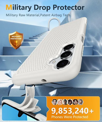 Miniatura 409 de FNTCASE Funda para iPhone 17 Pro: Fundas delgadas translúcidas de color azul claro compatibles con MagSafe, protección completa de la cámara