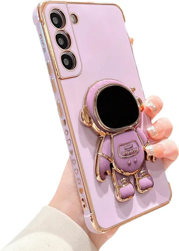 Miniatura 16 de phylla Funda de teléfono para Samsung Galaxy S22 Ultra de 6.8 pulgadas, funda de teléfono con soporte de astronauta chapado de lujo con bonito