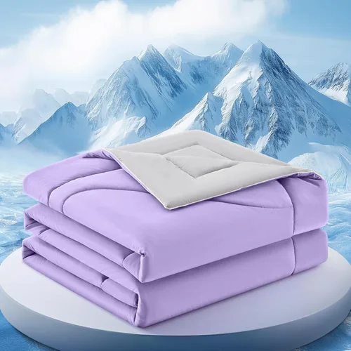 Miniatura 19 de Edredón Refrescante Tamaño Twin, Manta Refrescante de Doble Cara para Personas que Duermen con Calor y Sudores Nocturnos, Manta de Hielo