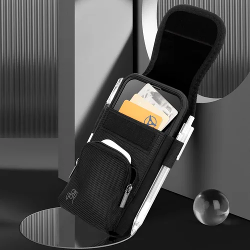 Miniatura 9 de Perilogics Funda de nailon para cinturón de teléfono celular compatible con iPhone 17 Pro Max, 16 Pro Max, 16 Plus, 15 Pro Max, 15 Plus, 14 Pro Max
