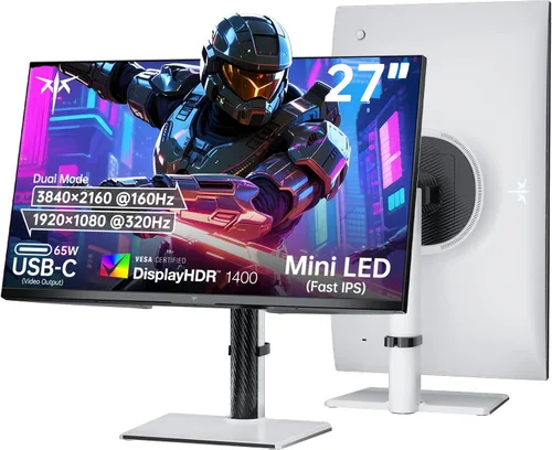 Miniatura 16 de KTC Monitor para juegos de 24.5 pulgadas 400Hz 240Hz IPS rápido de 1 ms Monitor FHD 1080P HDR 400 128% sRGB HDMI x2, DP x2 Ajustes
