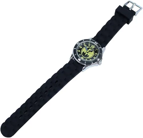 Miniatura 6 de Batman BAT9152 reloj para aprender la hora con banda de goma negro para niños