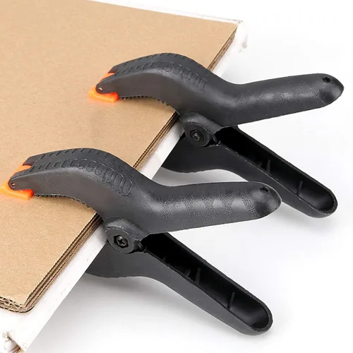 Miniatura 7 de ZOENHOU Juego de 20 abrazaderas de resorte de 4.5 pulgadas, clips de plástico de nailon resistente con almohadilla de mandíbula flexible y asas