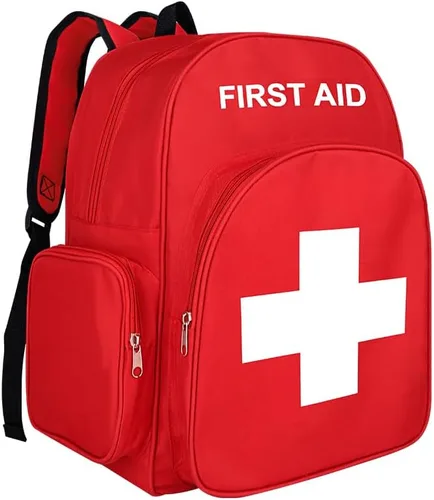 Bolsa de emergencia roja Mochila de primeros auxilios vacía bolsa de primeros auxilios médica tratamiento de primeros auxilios bolsas de trauma para